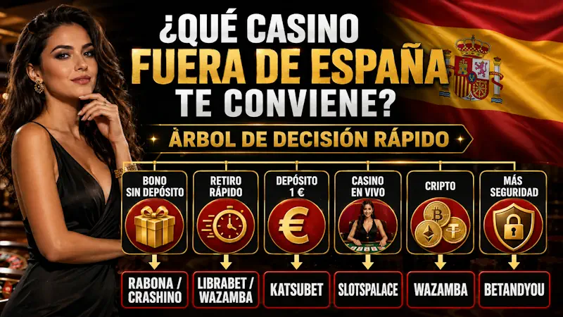 ¿Qué casino fuera de España te conviene? Árbol de decisión rápido