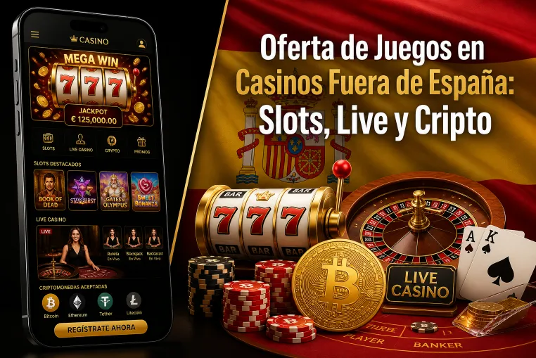 Oferta de Juegos en Casinos Fuera de España: Slots, Live y Cripto