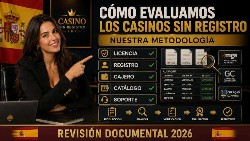 Cómo evaluamos los casinos sin registro: nuestra metodología