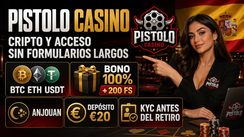 Pistolo casino: cripto y acceso sin formularios largos